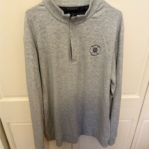 Travis Mathew Light Gray Zip Up Sweater